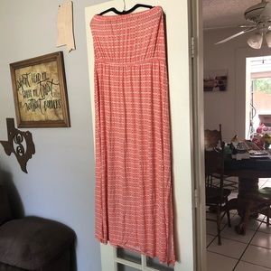 Orange & White Strapless Dress! 🧡 Old Navy, Plus